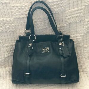 COACH Black Soft Leather Bag Purse